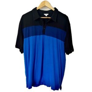 Calvin Klein Polo Men’s XXL Nautical Blue Stripe